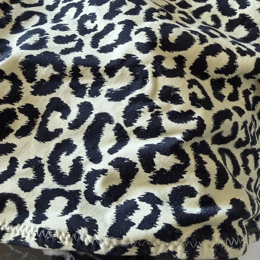 Solid & Striped Leopard Print Women's one piece swimsuit